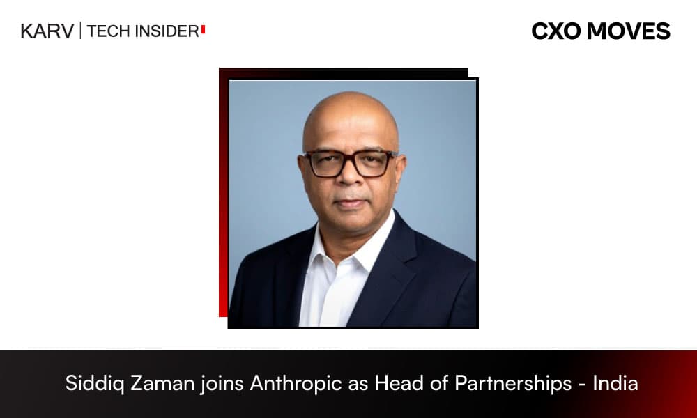 Siddiq Zaman Joins Anthropic as Head of Partnerships - India