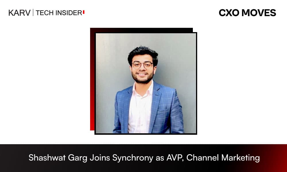 Shashwat Garg Joins Synchrony as AVP, Channel Marketing