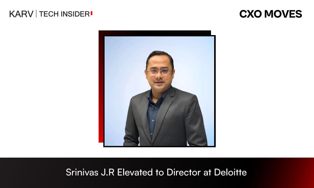 Srinivas J.R Elevated to Director at Deloitte