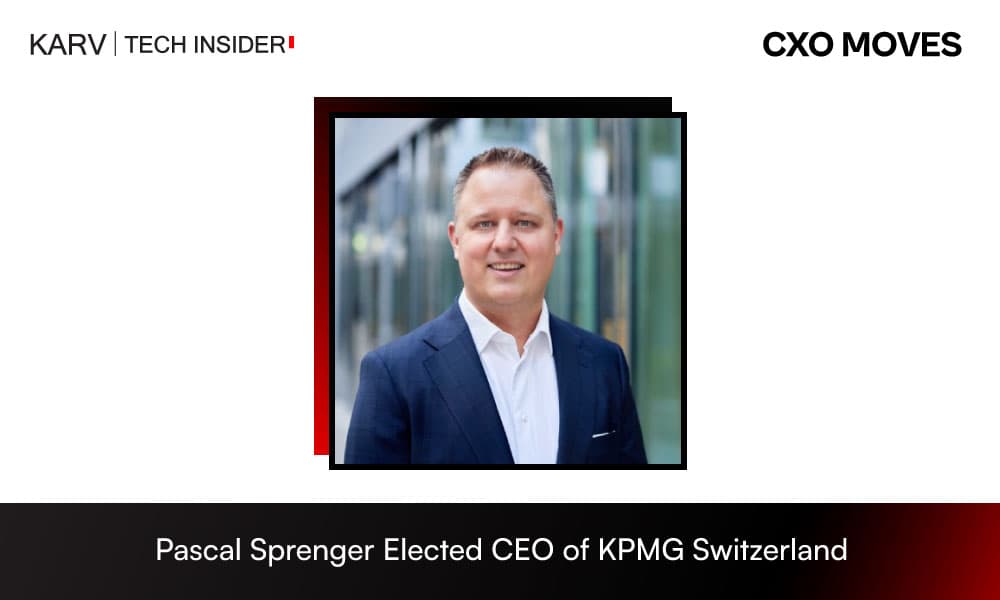 Pascal Sprenger Elected Chief Executive Officer of KPMG Switzerland