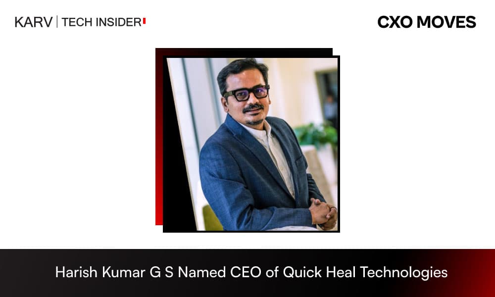 Harish Kumar G S Appointed Chief Executive Officer of Quick Heal Technologies