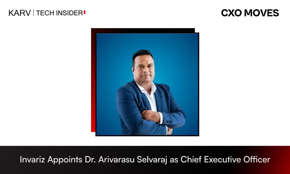 Invariz Appoints Dr. Arivarasu Selvaraj as Chief Executive Officer