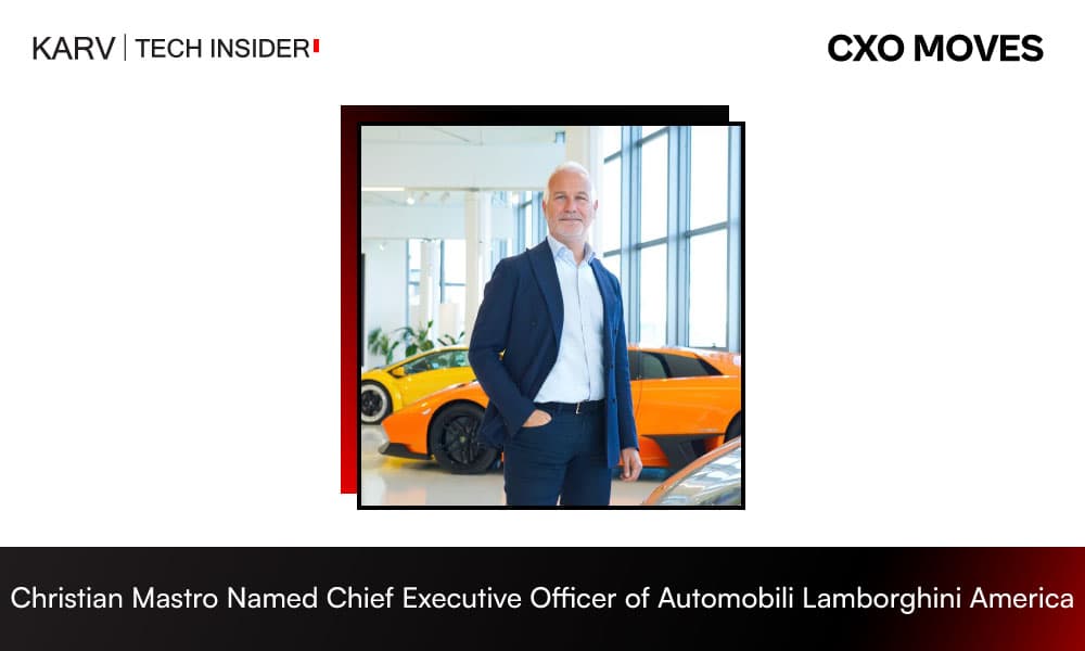 Christian Mastro Named Chief Executive Officer of Automobili Lamborghini America