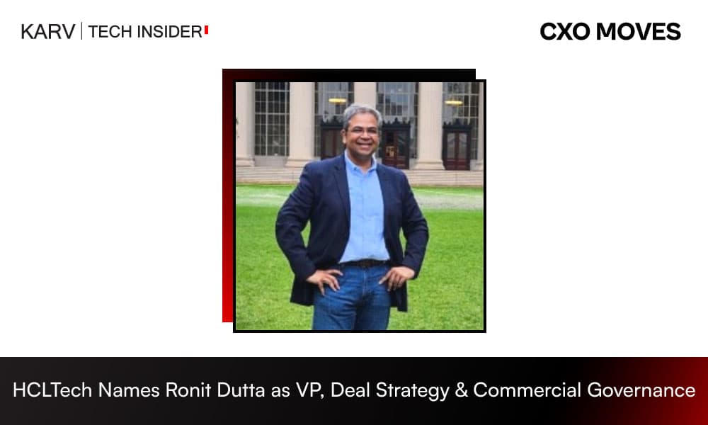 HCLTech Appoints Ronit Dutta as VP, Head of Deal Strategy & Commercial Governance, Americas