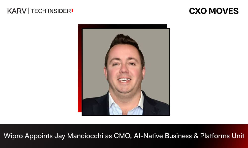 Wipro Appoints Jay Manciocchi as CMO, AI-Native Business & Platforms Unit