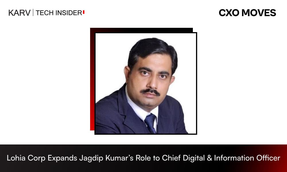 Jagdip Kumar Transitions to Chief Digital & Information Officer at Lohia Corp