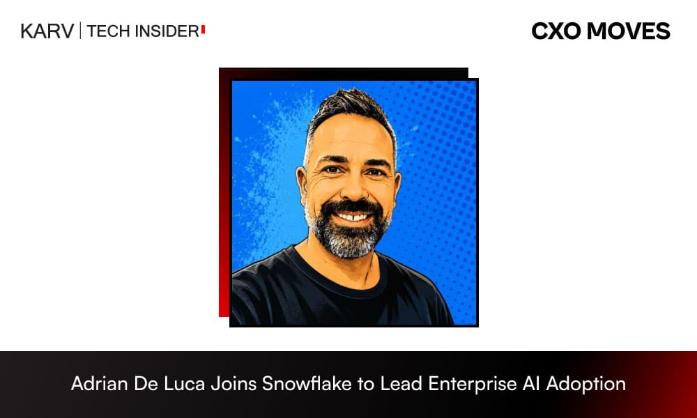 Adrian De Luca Joins Snowflake to Lead Enterprise AI Adoption