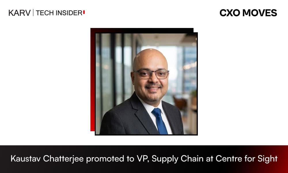 Kaustav Chatterjee promoted to VP - Supply Chain at Centre for Sight