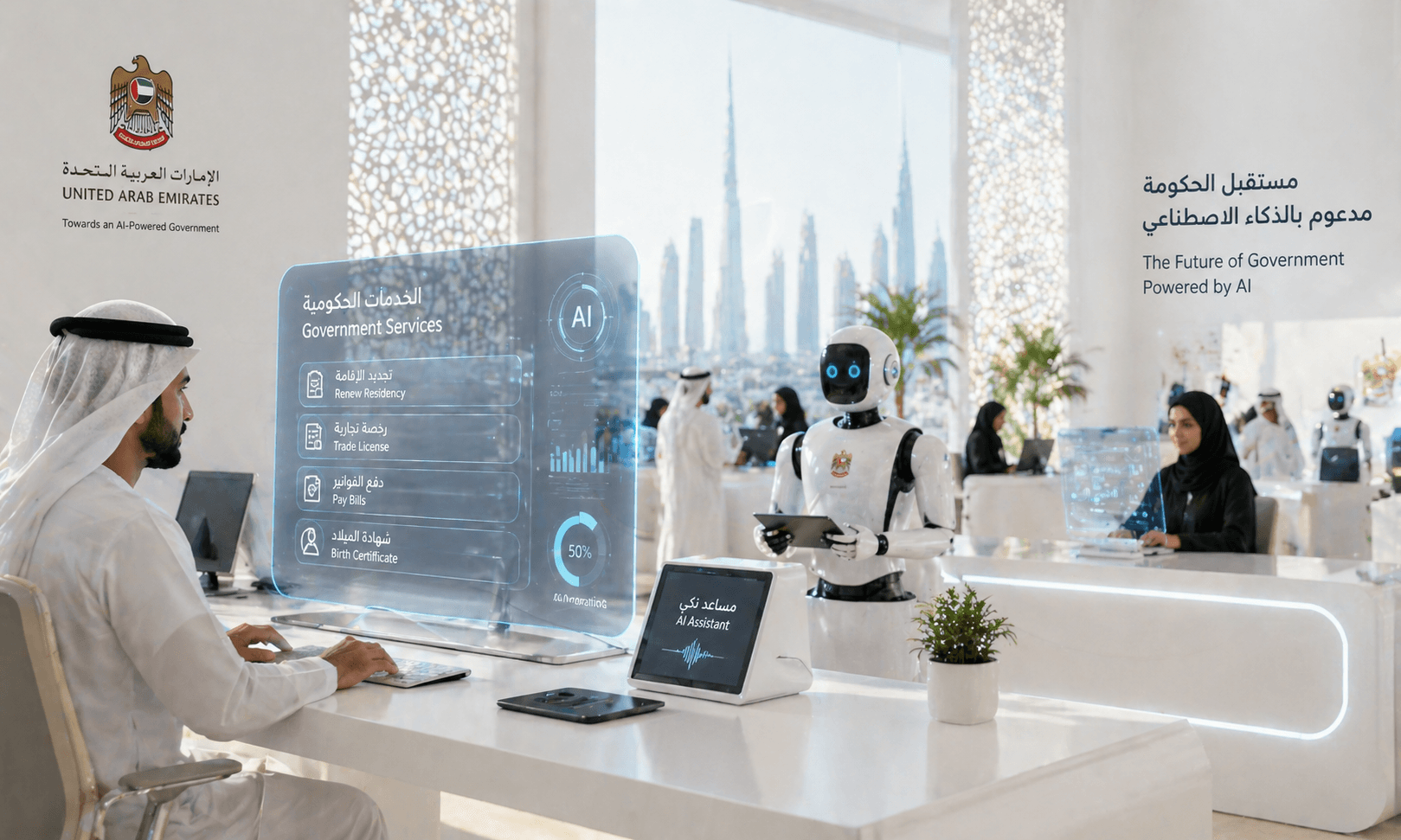 UAE plans to shift 50% of government services to AI within two years