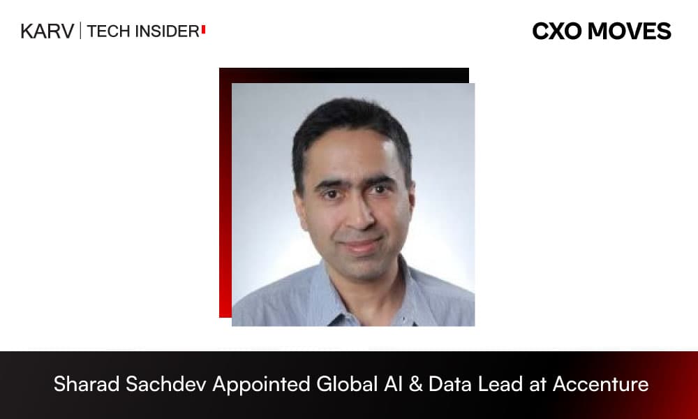 Sharad Sachdev Appointed Global AI & Data Lead at Accenture