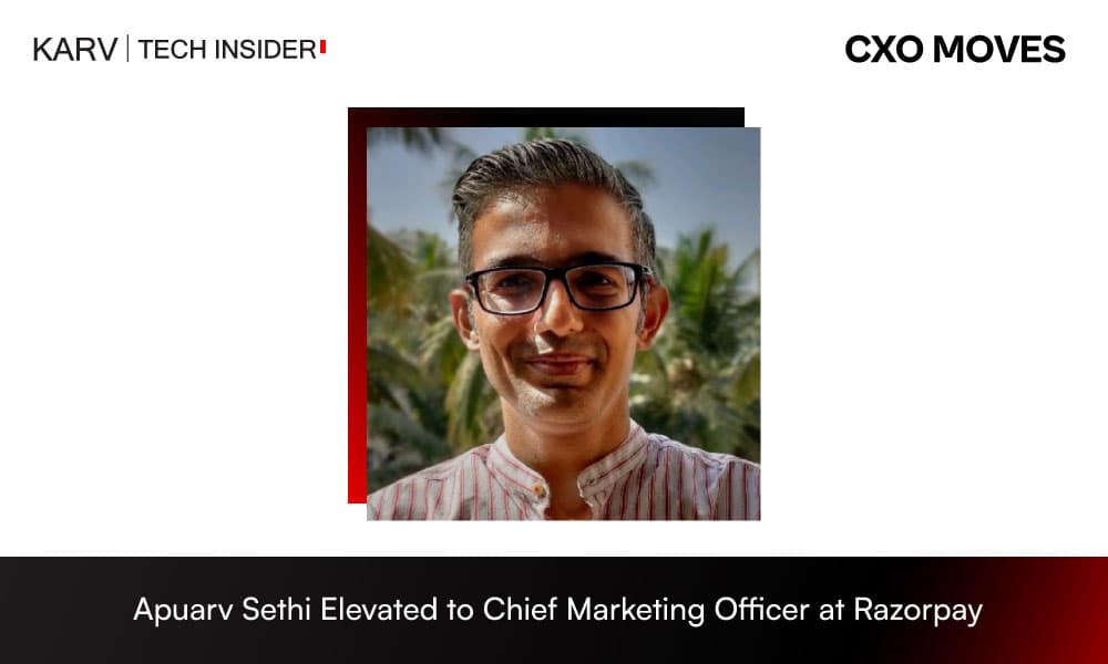 Apuarv Sethi Elevated to Chief Marketing Officer at Razorpay