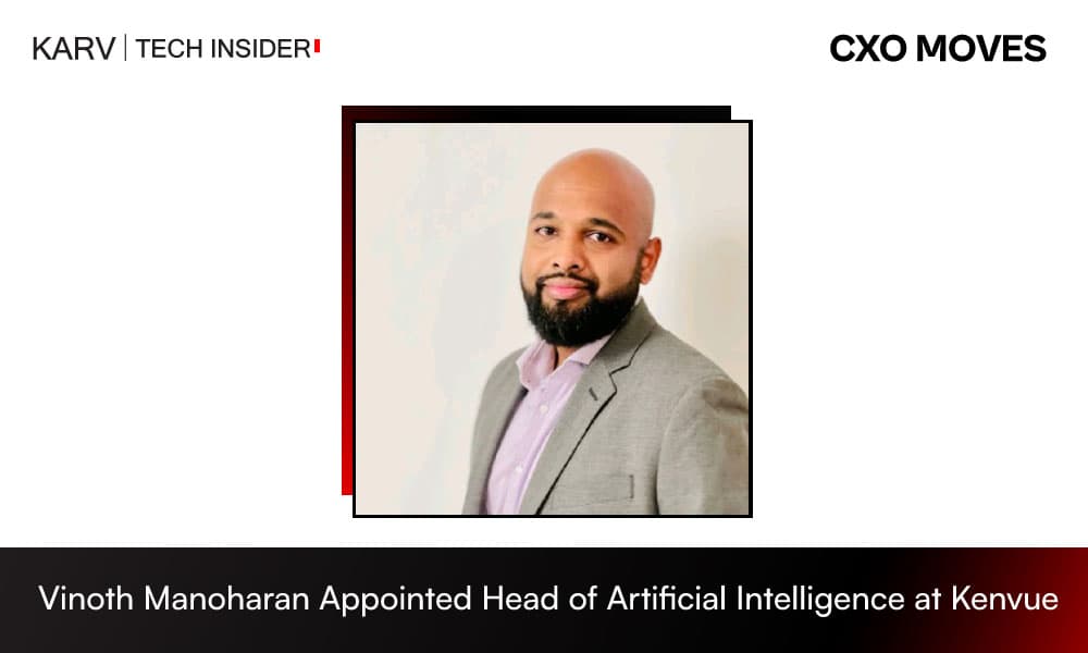 Vinoth Manoharan Appointed Head of Artificial Intelligence at Kenvue - Leadership & Strategy news